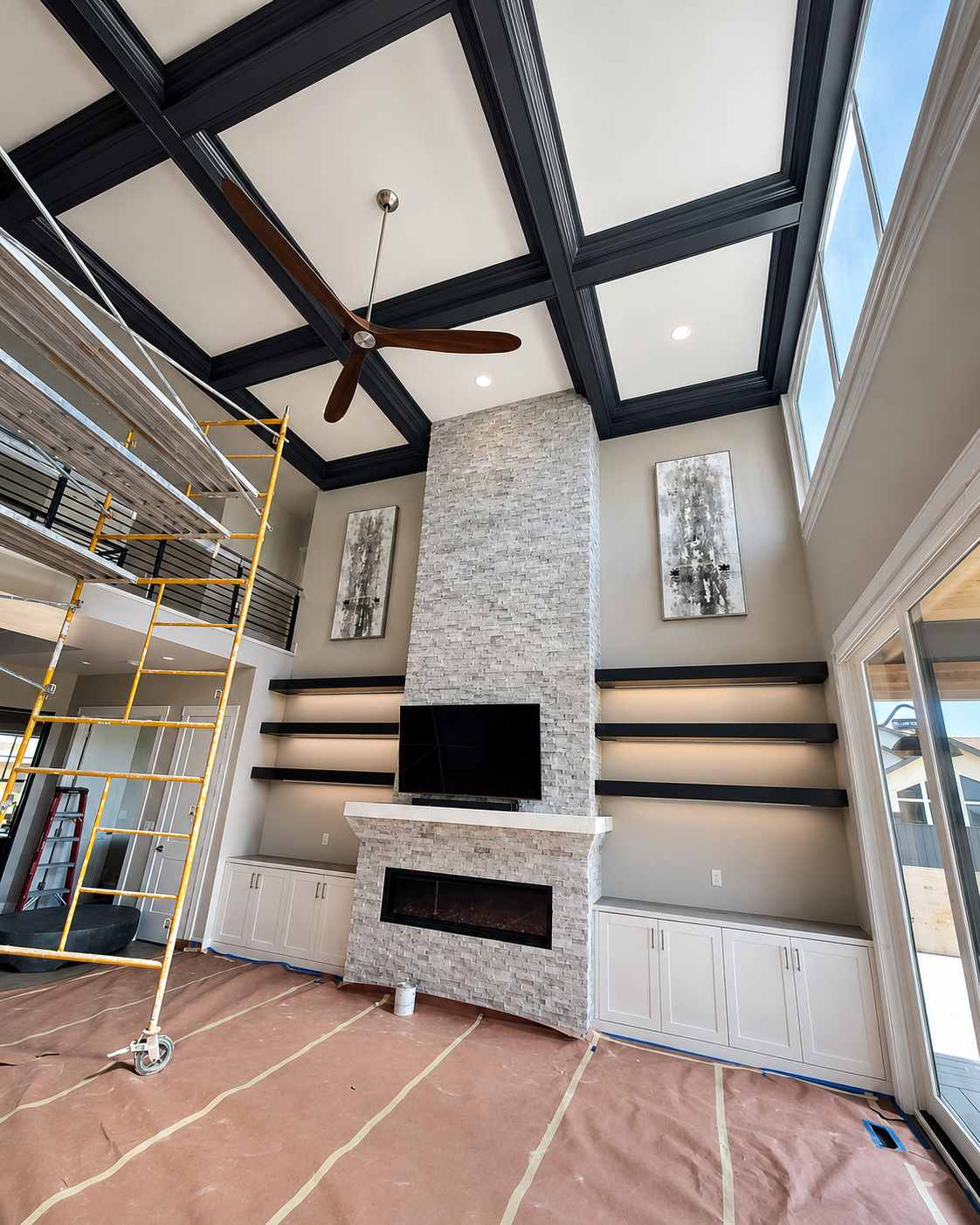 Coffered Ceiling Installation