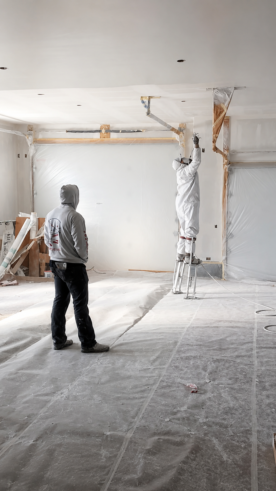 Drywall Crew on Site